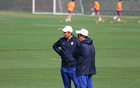 泰山隊27人合練，三人恢復(fù)中，后腰位置調(diào)整待定。